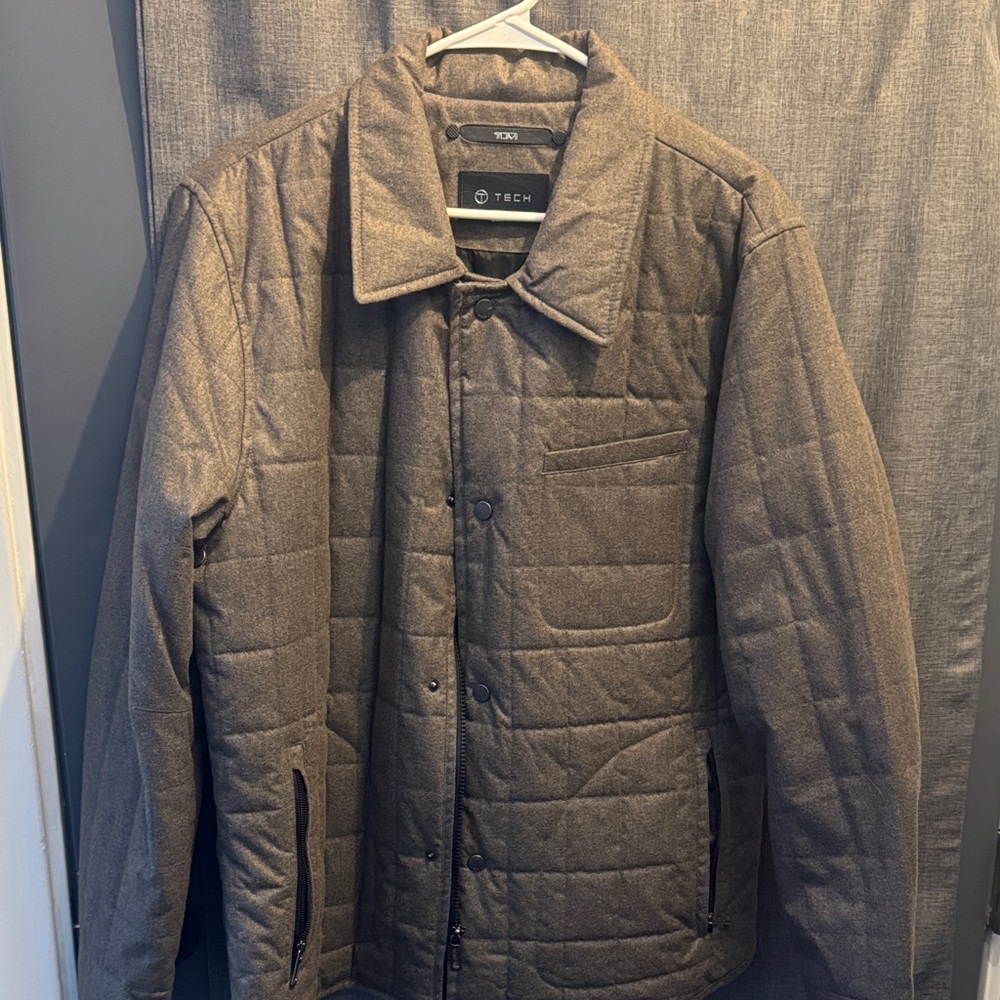 Tumi Men's Quilted Jacket - Gray